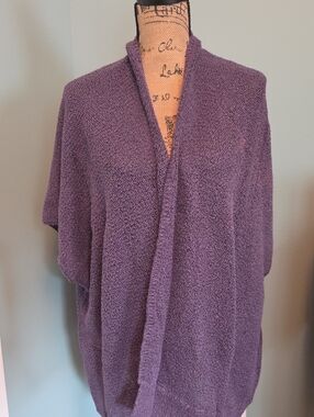 COMMUNITY Cozy Purple Open-Front Women’s Sweater